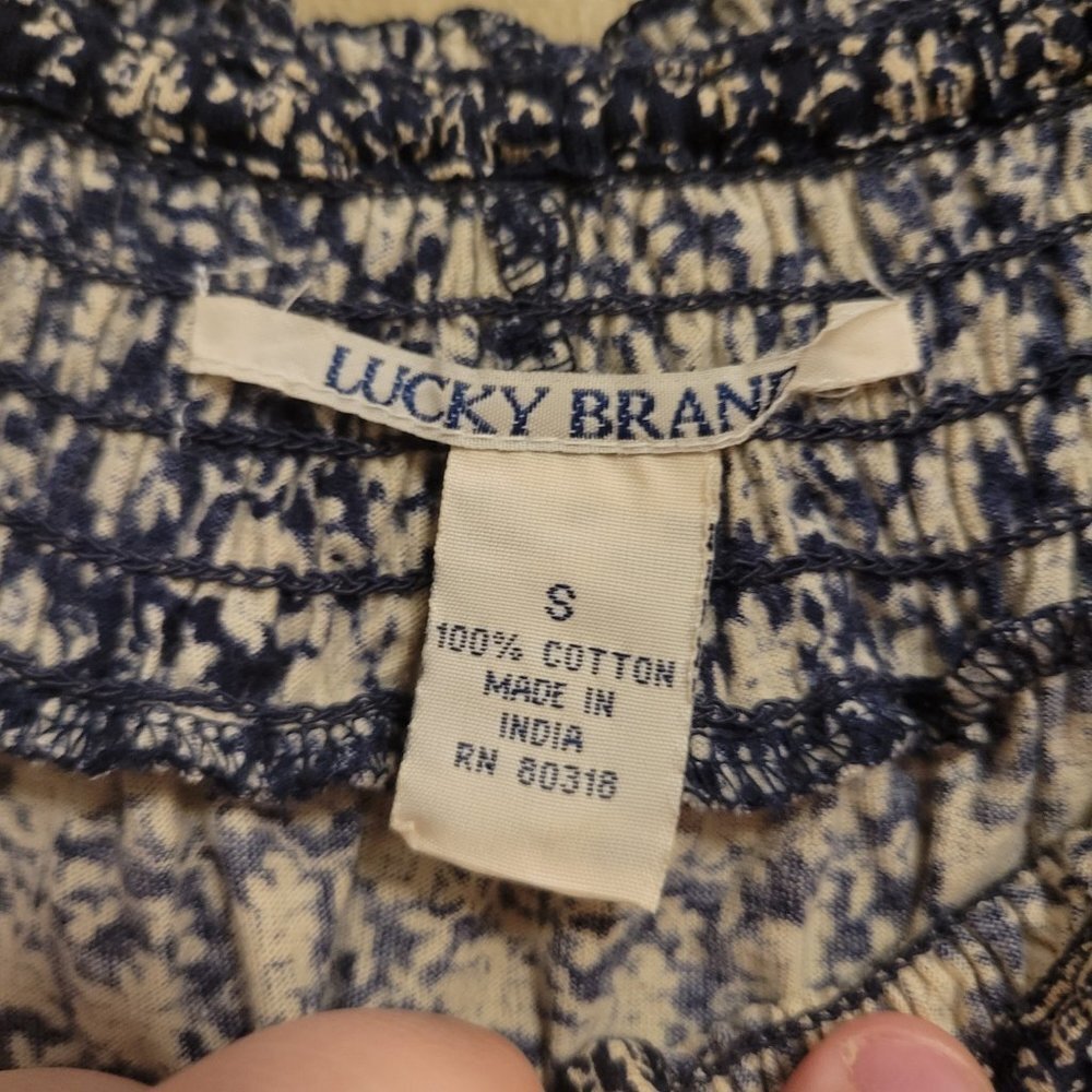 Lucky Brand Floral Off Shoulder Top - Picture 10 of 10